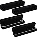 Hicarer Black Velvet Bracelet Necklace Watch Case Pendant Chain Gift Box for Engagement Christmas Thanksgiving Birthday Gifts (4 Pieces)