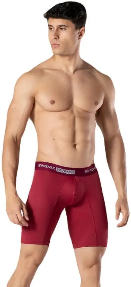 Cueca Boxer Microfibra Ciclista Long Leg Box Keeper Esportiva Anti Assadura