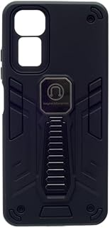 جراب حماية خلفي 041 سي اف اس من السيليكون الصلب مع مسند مغناطيسي لموبايل شاومي ريدمي نوت 11 شبكة الجيل الرابع 4G 2022/ نوت 11s - أسود