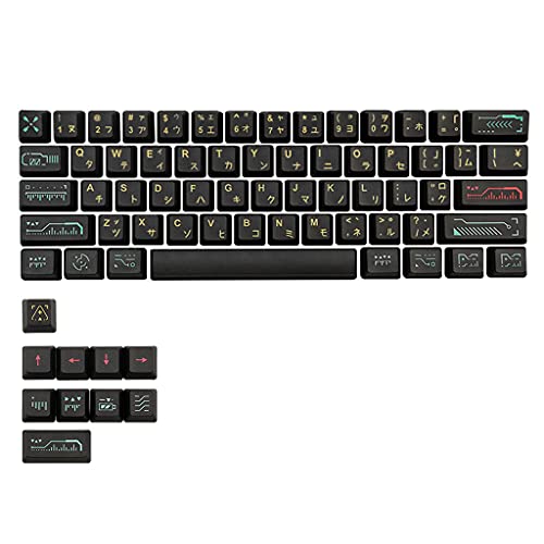 Juego de 71 teclas PBT sublimadas con perfil OEM resistente al desgaste