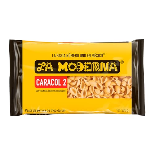 La Moderna Caracol 2 - Pasta para Sopa, 220 Gramos