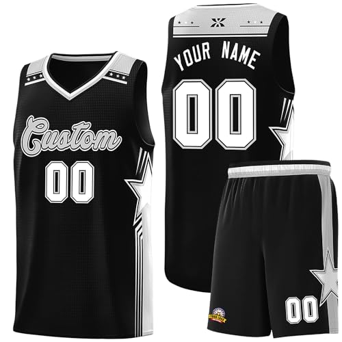 Custom Basketball Jersey with Name Number Logo,Personalized Printed Tank Top and Shorts for Men Women Youth