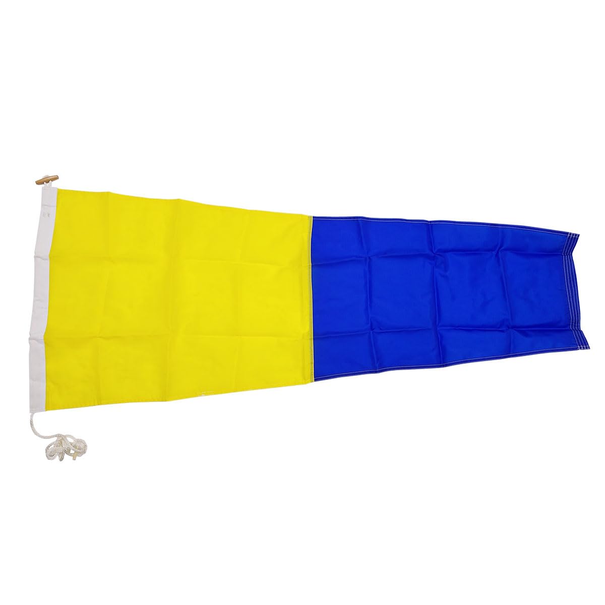 Flag and Banner International Signal Flag - Nautical Flag | Double Stitched, Durable Hardware | Made in USA - No. 0 5 International Code Signal Nylon Pennant with Rope and Toggle