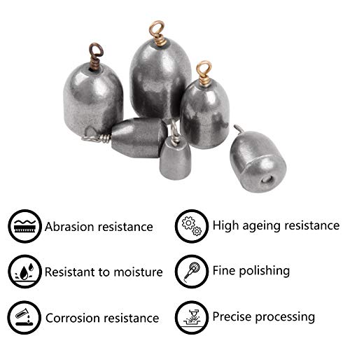 image for JSHANMEI Fishing Weights Sinkers –Fishing Sinker Iron Weight Bass Ca