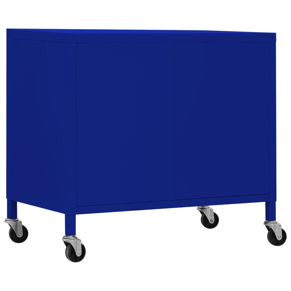 vidaXL Armoire de Rangement Bleu Marine 60x35x56 cm Acier