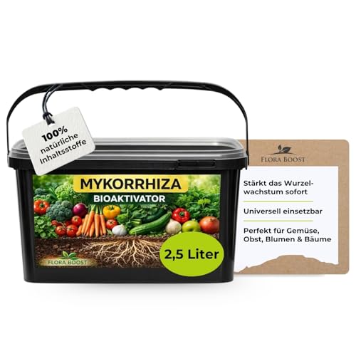 Flora Boost Mykorrhiza Bioaktivator Granulat 2 5 Liter I Natürlicher Bodenaktivator mit Mykorrhiza Pilzen & Lava-Granulat I Für starkes Wurzelwachstum bessere Nährstoffaufnahme & gesunde Pflanzen