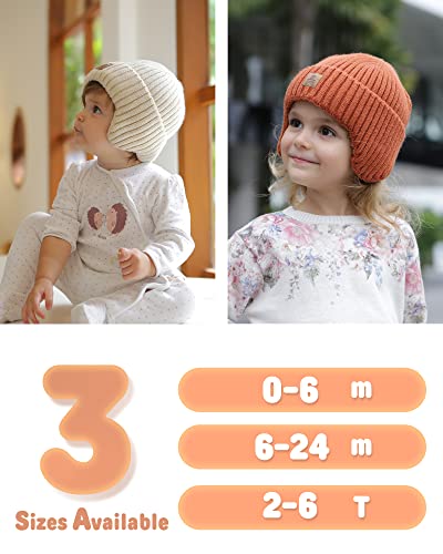 Hatiis Baby Beanie With Ear Flaps Toddler Winter Hat Cute Beanie Soft Fleece Lining (Black, 3-24 Months) #TOP4