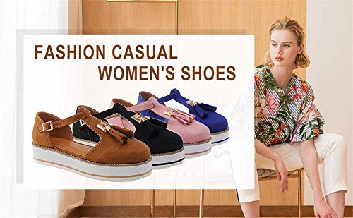 JFFFFWI Sandalias de Plataforma para Mujer Correas...