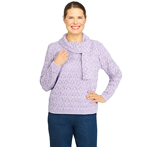 Alfred Dunner Women's Scarf Sweater
