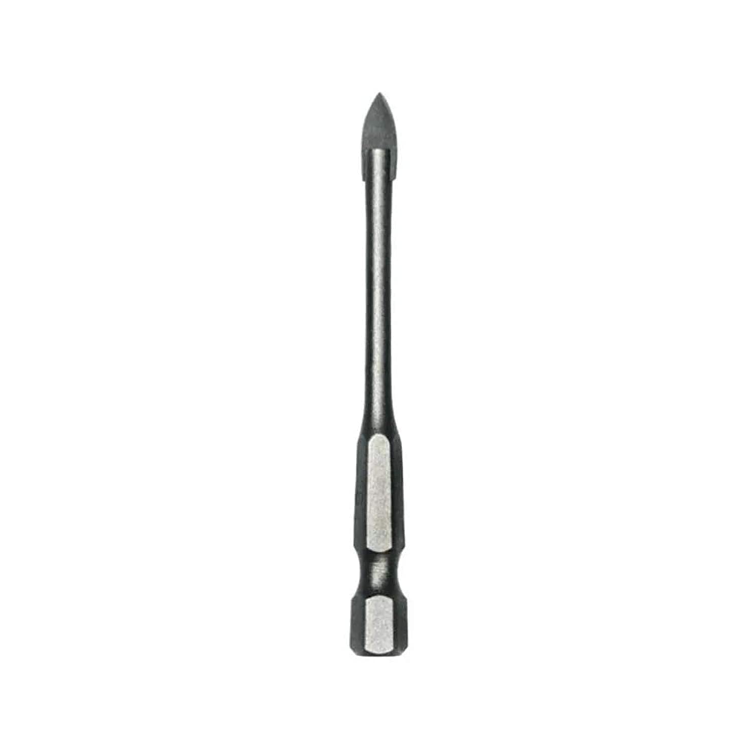 Makita Glass And Marble Tile Drill Bit With 1/4" Hex Shank, Feature Drilling Stably,Chip Easily, Opening Neat Smooth, No Broken Edges & Tremor Phenomenon, (6Mm Hole)