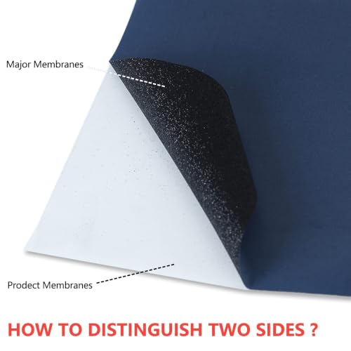 Image of guangyintong Glitter Heat Transfer Vinyl 12 inch x 25ft Black Iron on Vinyl