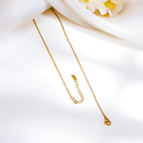 Image of Rubans Demi Fine Stainless Steel Pendant Chain Daily Gift for Women & Girls