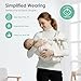 MISSWISDOM Baby Sling Carrier, Toddler Sling Carrier with Wide Shoulder Strap, Lightweight Baby Carriers Newborn to Toddler Infant Wrap Carriers Perfect for Mom and Dad, 7-30lbs, Cream Mesh
