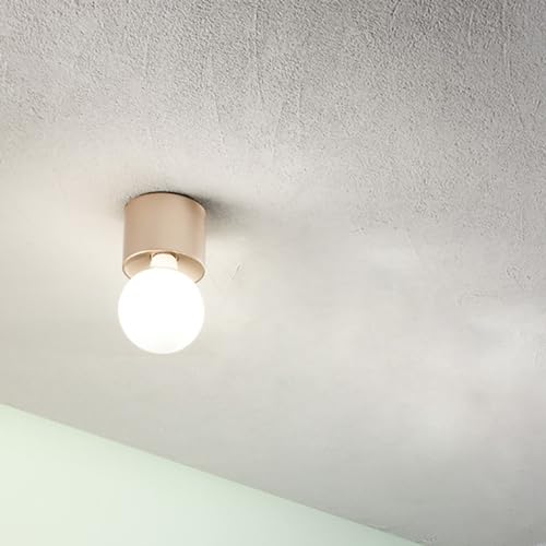 Plafoniera moderna in alluminio con lampadina a vista BOW (Oro)