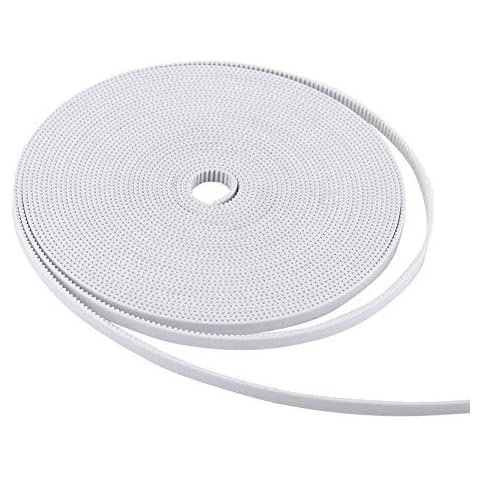 10m GT2 Weiß Zahnriemen für 3D-Drucker 6mm Breite PU 10m mit Stahlkern Cover