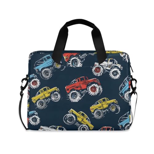 Funda Maletín Portátil 13-15.6 Pulgadas Estilo Monster Trucks