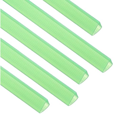 PATIKIL Transparent Green Binding Bars 10-Pack Cover