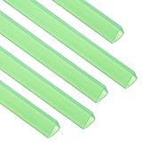 PATIKIL 10Pcs Binding Bars, 13x15mm Binding Bars Slide Grip 120 Sheets Capacity A4 Size Report Binder Presentation Binder for Study Office Report Cover Resume, Transparent Green