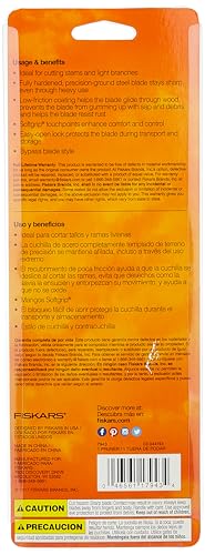 Image of Fiskars Bypass Pruning Shears, 5 /8 inch Cut Capacity Garden Clippers, SoftGrip (Pack of 6)