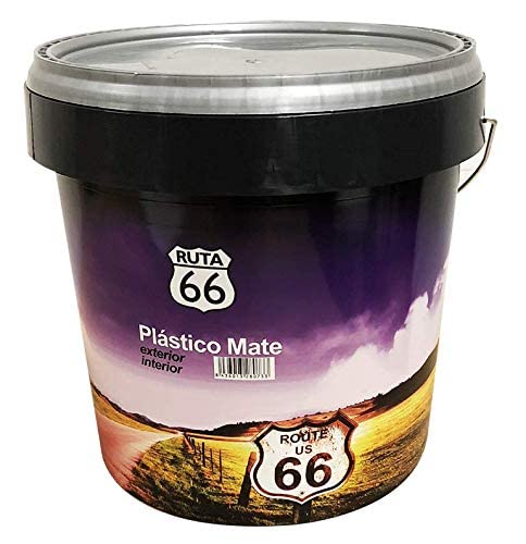 Amarto Pintura Plastica Mate Ruta 66 - Exterio, color Blanco (4 L.)