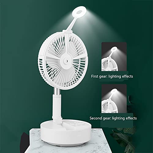 Ventilateur rétractable USB blanc de table ou sol avec télécommande - 4