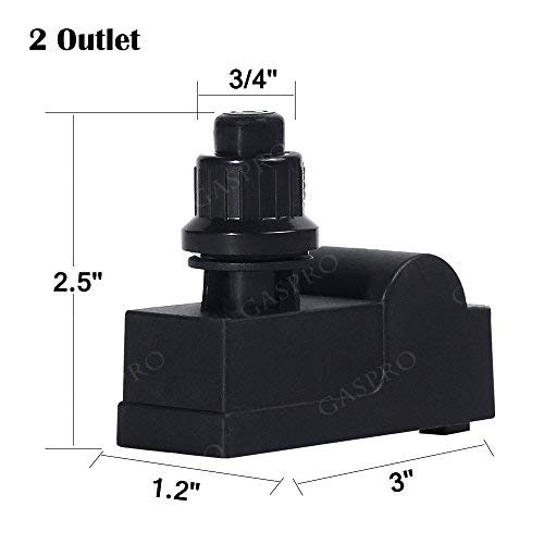 GASPRO Durable Grill Igniter 2 Outlet Replacement for Charbroil, Dyna Glo, Nexgrill, Broil King, Kenmore Grills, Easy to Install