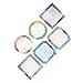Retro Chic Collection, Jumbo Cutouts, 10-Inch Squares, 6 Assorted Designs, 12 Pieces