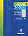 Clairefontaine 13511C - Paquete con 200 páginas de recambio (100 hojas) de 17 x 22 cm, cuadrícula grande 50p, (azul, rosa, verde, amarillo)