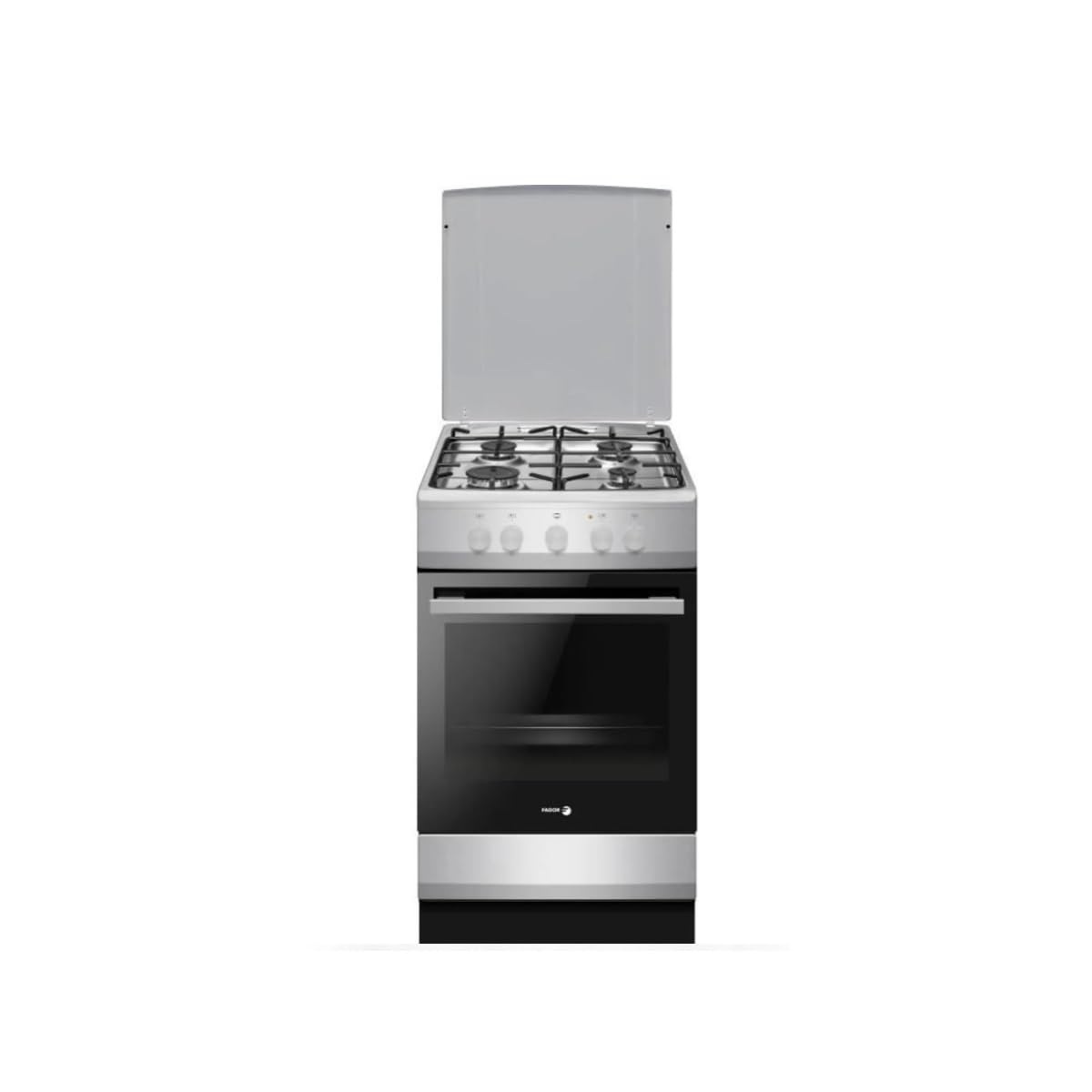 Cuisinière Gaz 74l 4 Feux Gris/noir - FACG202S