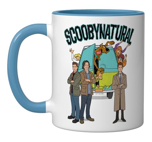 Taza Cerámica Scooby-Doo 11 Onzas Azul/Blanca miniatura 1