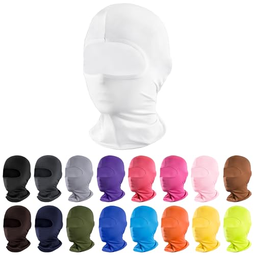 Image of Pukavt 1-6 Pack Balaclava Face Mask, Ski Mask for Men Women, UV Protection Windproof Scarf for Motorcycle Snowboard Cycling
