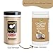 CAcafe Coconut Coffee Unsweetened, Coconut Infused Colombian Coffee, No Added Sugar, Creamy Drink Mix, Make Iced or Hot, Packed with Antioxidants, Natural Energy and Stress Relief (12.07oz)