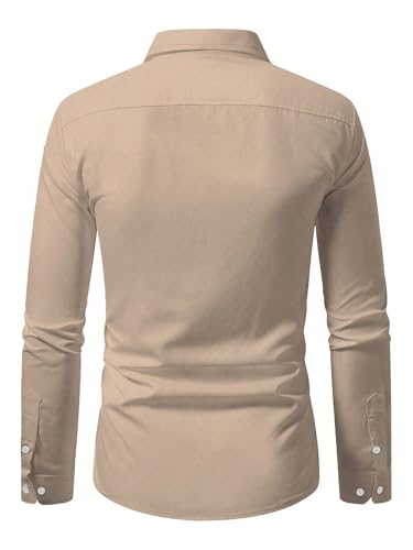 Men's Graphic Button Down Shirts Vintage Western Cowboy Collared Long Sleeve Shirt Top2