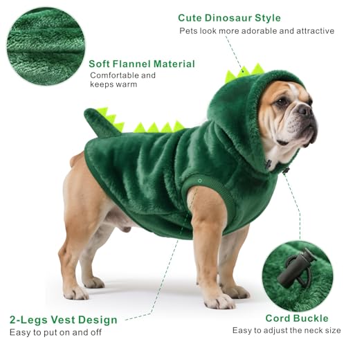 Disfraz dinosaurio para perro Idepet talla X-Small miniatura 2