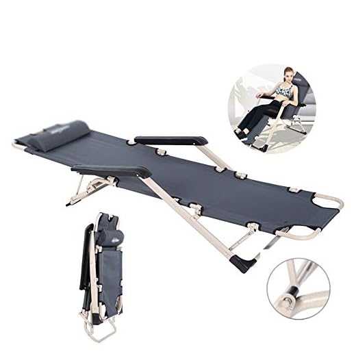WLNKJ Marco De Cama Plegable Individual, Silla Plegable, Cama Plegable, Reclinable De Ocio Al Aire Libre, Sección Plegable Horizontal De Doble Uso, Tubo Cuadrado Único Gris 178 * 22 Cm