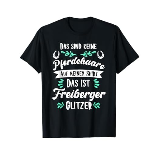 Lustiges Freiberger Pferd T-Shirt Geschenkidee