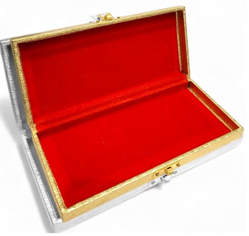Image of SHAKTISM Decorative and Attractive Box Cash Box, Shagun, Jewellery, Money Envelop Wedding, Gift, Bangel box (Pack of 1Pc) (Peacock Golden)