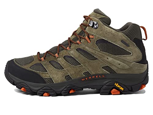 Merrell Men's Moab 3 Mid Response Tactical Waterproof Boots, Lightweight Full Grain Leather Work Hiking Outdoor Shoes