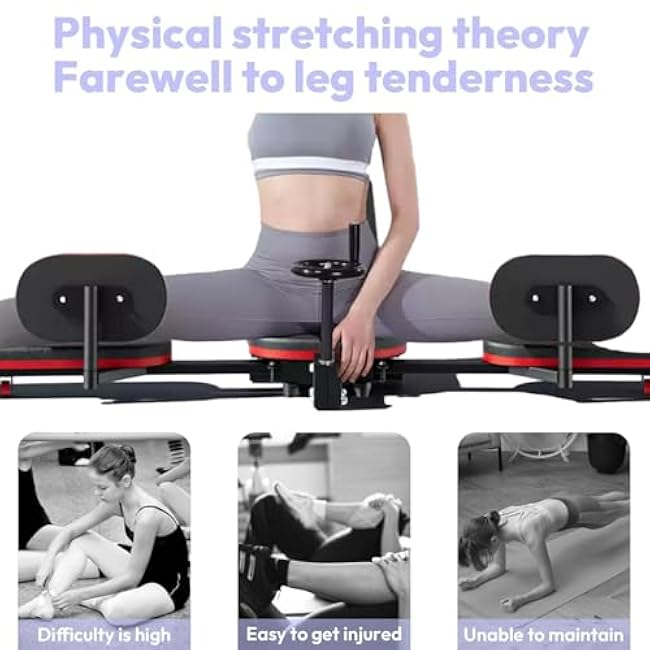 Pro Leg Stretcher 330LBS Leg Stretch Machine Heavy Duty Steel Frame Leg Stretcher Machine Training Fitness Equipment Leg Stretcher for Home Gym