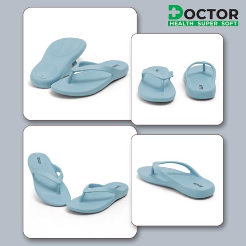 Image of DOCTOR HEALTH SUPER SOFT Stylish Ultra Soft Slippers with Cushion | Comfortable, Premium and Bright Colorful Flip Flops | Lab Tested Cushion and Bounce | Cushioned Footwear | Trendy Women Slippers