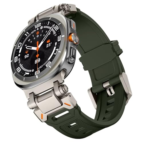 Bracelet Galaxy Watch 7 Ultra 47 mm en silicone haute densité au design moderne et épuré