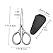 Didiseaon Beard Scissors Set 2PCS Trimming Scissors PU Cover Portable Beauty Tool for Men and Women for Home and Salon Use