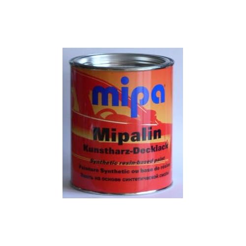 Kunstharz Decklack Lackfarbe Mipalin Fahrzeuglack, RAL 9005, schwarz matt, 1 Ltr.