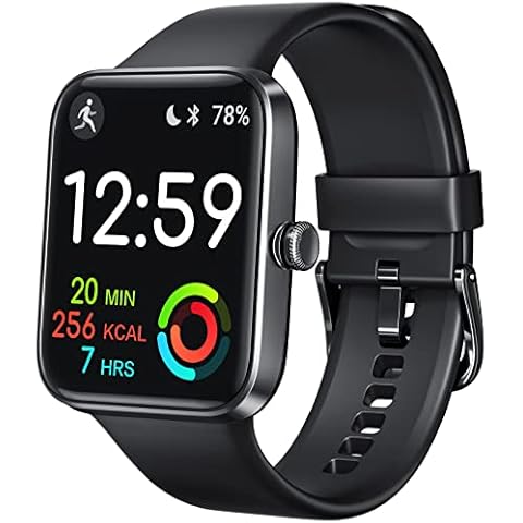 AEAC Smart Watch for Men Women, 1.69" Touch Fitness Tracker with Heart Rate Sleep Monitor, 5 ATM Waterproof Smartwatch Activity Trackers Step Counter Watch for Android iOS Cover