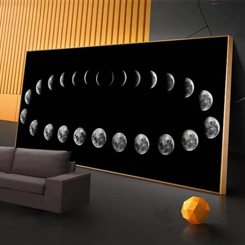 Toile éclipse lunaire XINBAO grand format pour habiller un grand mur vide 80x160