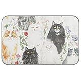Tapis de refroidissement esthétique norvégien pour chat safari d'été 96,5 x 58,4 cm - Tapis de refroidissement en gel pour chaton - Lit confortable - Pliable - Manta Fria para perros M