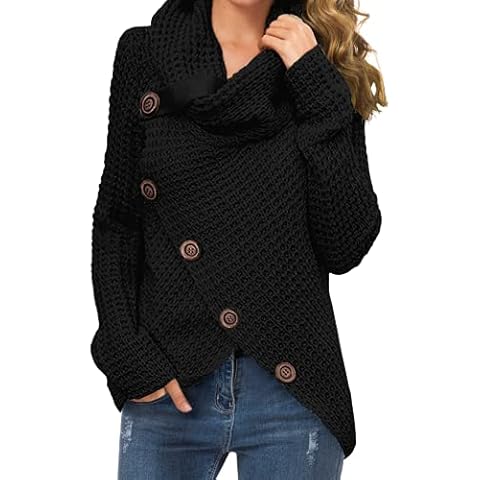 GRECERELLE Women's Warm Turtle Neck Jumper Cover