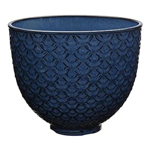 KitchenAid 5 Quart Tilt-Head Ceramic Bowl, 5-Quart, Blue Mermaid Lace