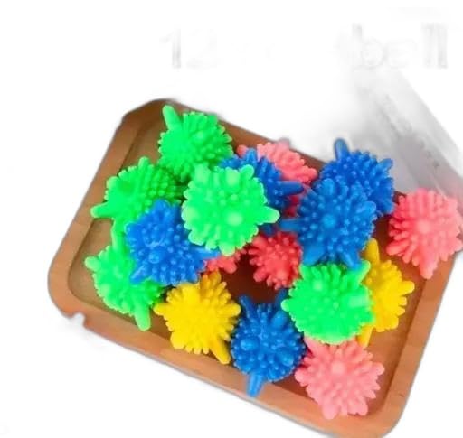 12 Pieces Washer Balls, Reusables Tangle-Free Eco-Friendly Laundry Scrubbing Balls, Solid Colorful Laundry Washing Balls Enhance Your Machine Cleaning Powers UNI182-image-8