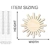 Amazon.com: Unfinished Wood Paper Sun Shape | Summer Craft Cutout | up ...